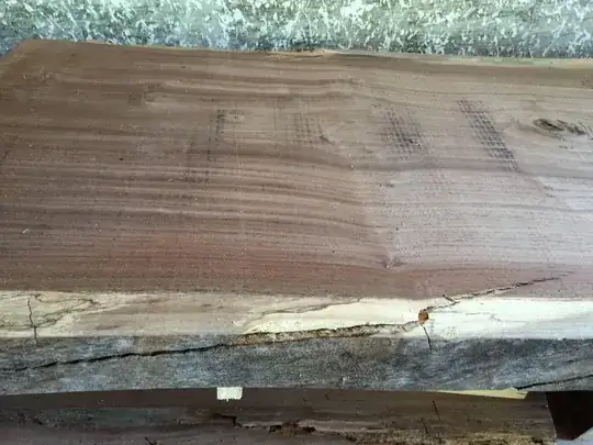 Live edge slab