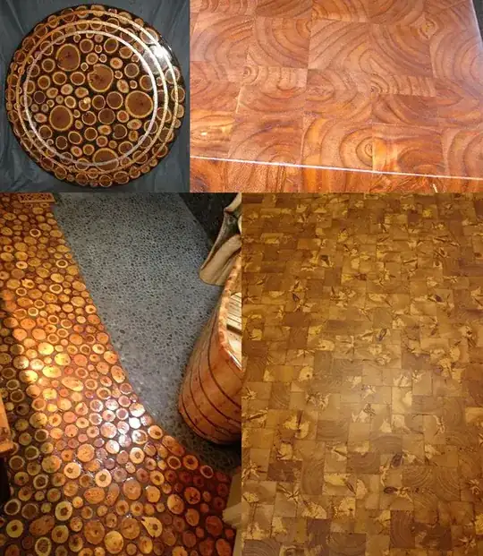 Branch end-grain wood uses