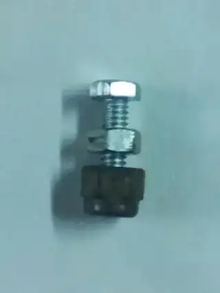 bolt with jam nut and mock threaded insert