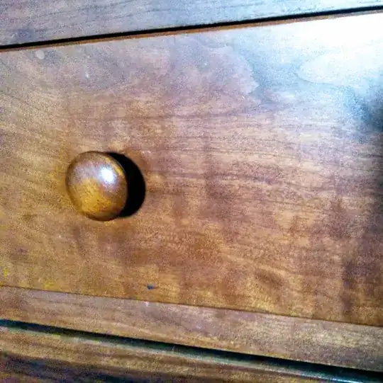 stained cherry tallboy detail
