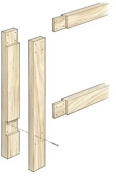 Trapped mortise