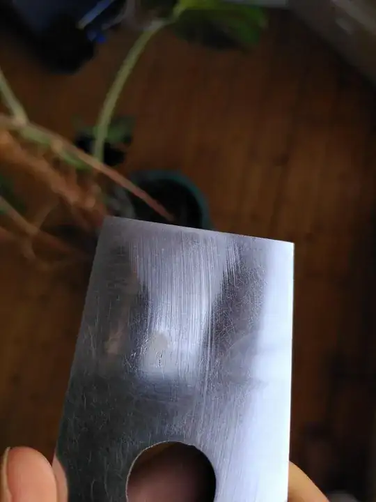 Picture of plane blade back