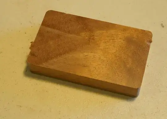 chip missing from right-hand side (no finish applied yet)