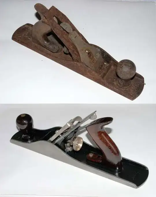 Stanley No. 5 before and after restoration