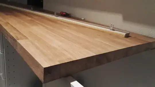 Butcher block countertop