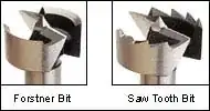 Forstner v. saw-tooth bits