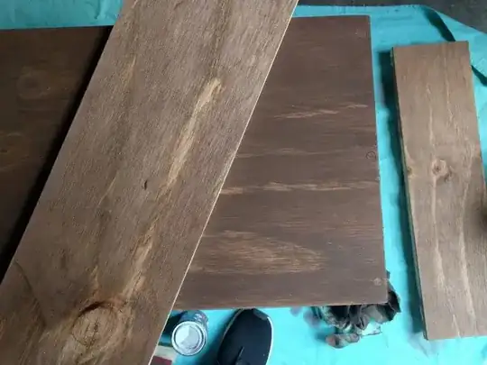 new stain ontop of old stain