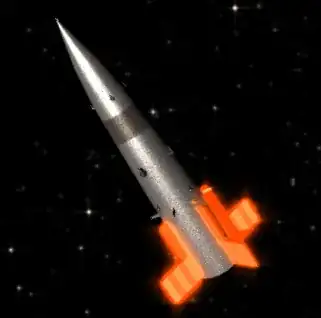 A modified corvette from the game Children of a Dead Earth, a good source for realistic space warfare.