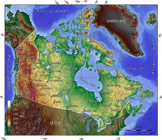 Map of Canada