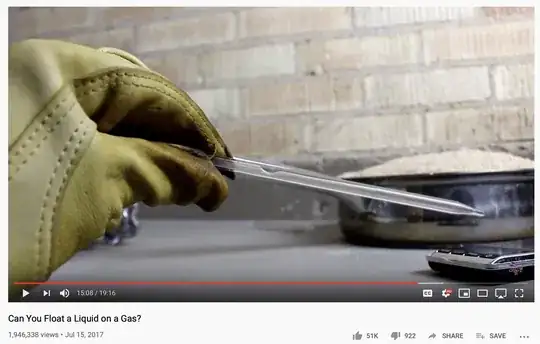 cody floats water on xenon