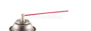 Spray can with precision nozzle