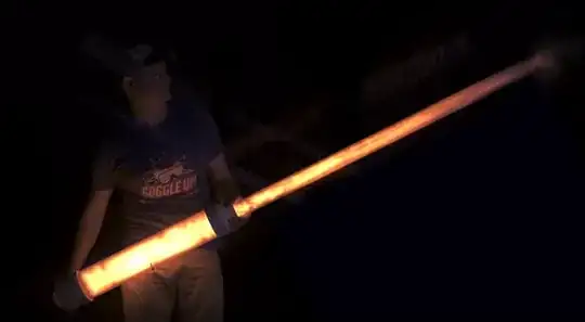 Transparent potato cannon slomo