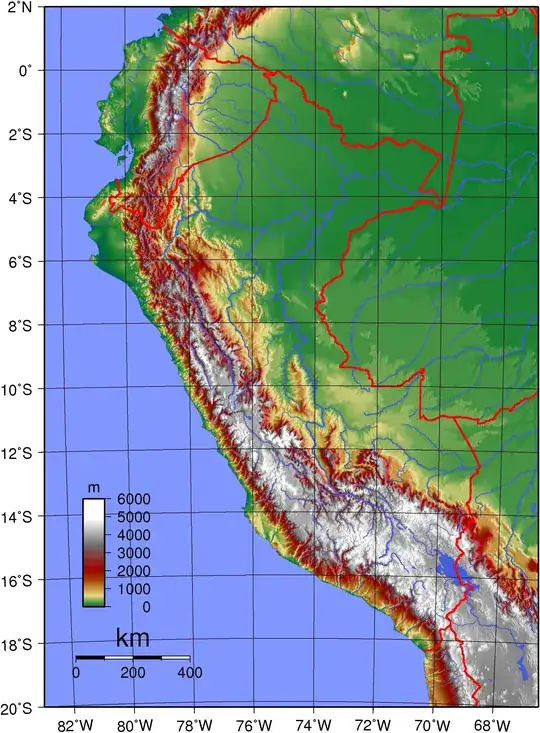topo map of peru