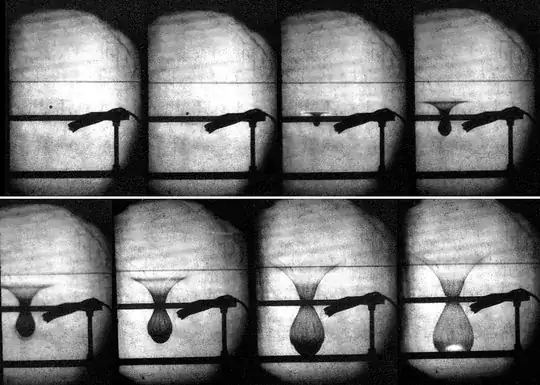 Series of still frames from a hypervelocity impact test, showing a small spherical projectile disintegrating upon hitting the outer layer of armor, and the resulting debris cloud being stopped by the inner layer