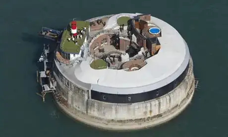 Spitbank Fort in the Solent UK