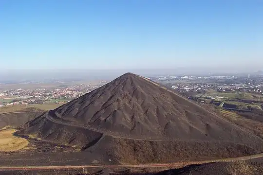 A "terril" or Spoil tip photo at Loos-en-Gohelle, North of France