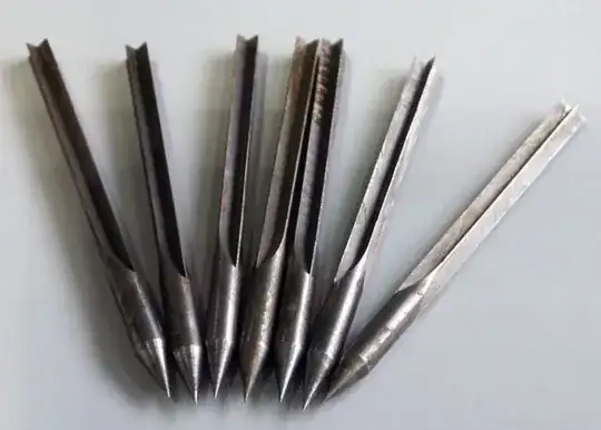Seven steel flechette darts