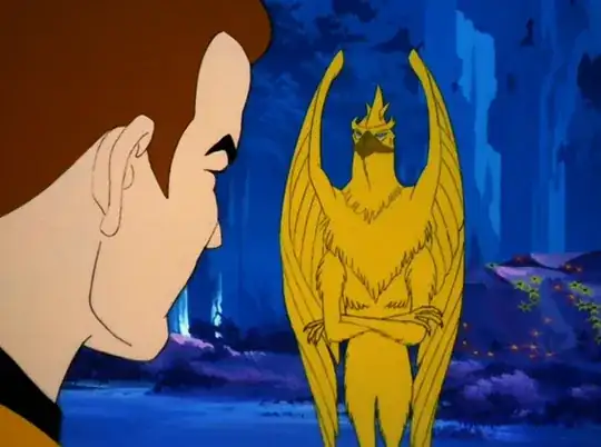 star trek winged alien