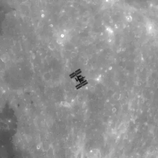 ISS moon transit