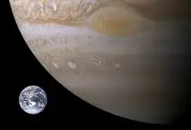 jupiter and earth