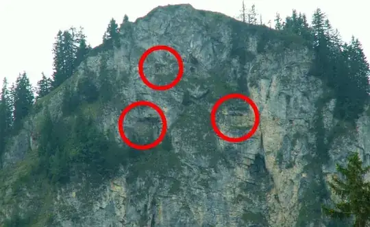 swiss bunkers on cliff face
