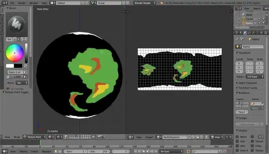 Blender continent drawing