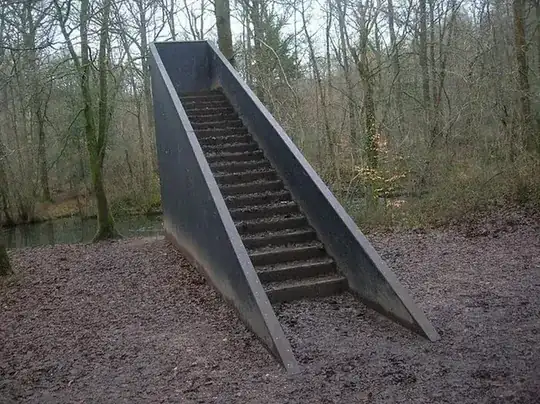 Some stairs in the middle of the woods