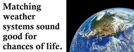 Matching weather systems sound good for chances of life.