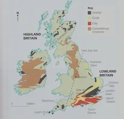 Rock Distribution in the UK