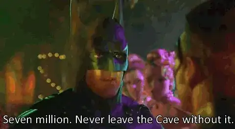 Bat-Credit Card scene