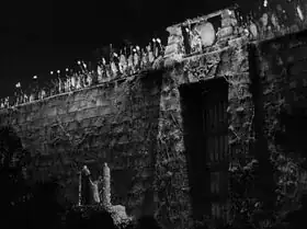 walled village from King Kong