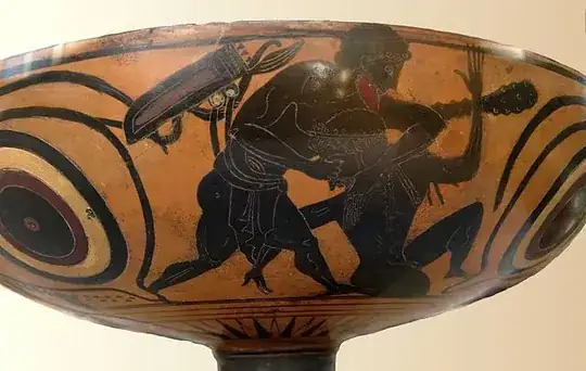 Heracles fighting Alcyoneus