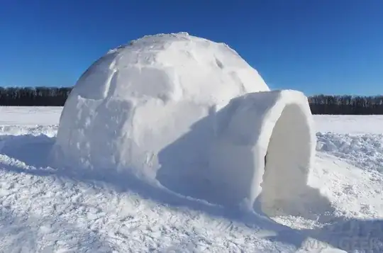 An igloo