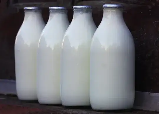 Milk bottles