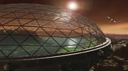 A parraterraformed dome