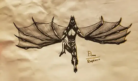 Sketch of some winged being