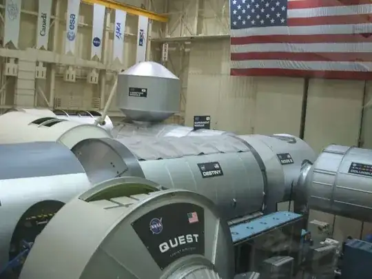 Mockup of assembly of ISS