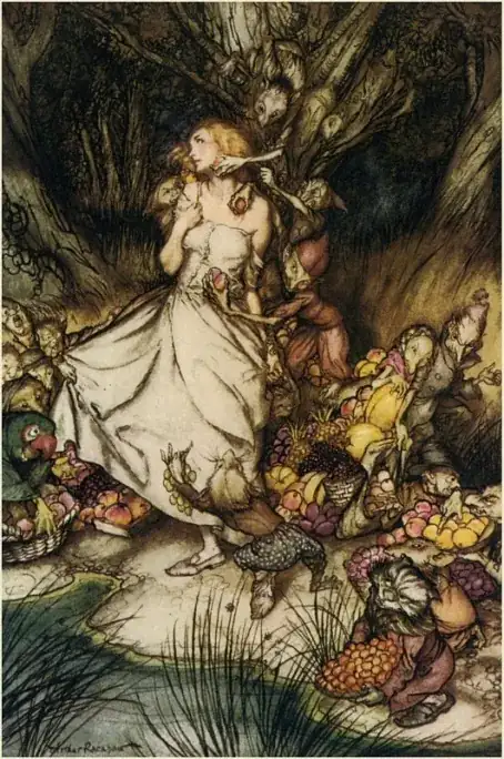 goblin market by Arthur Rackham