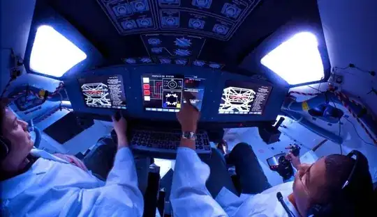 Picture of ORION spacecraft cockpit