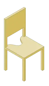 example wood chair