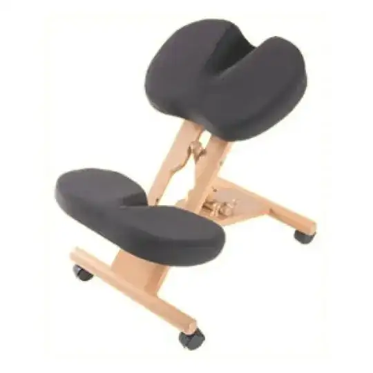 Image of a "coccyx relief kneeling chair"