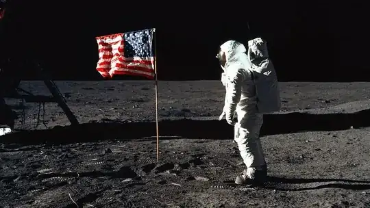Apollo Astronauts on Moon