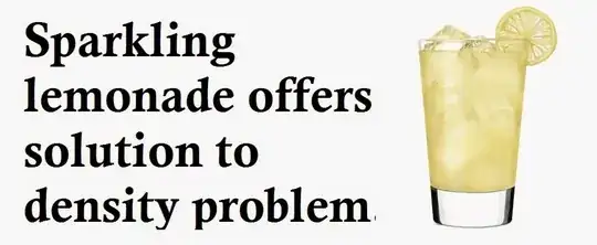 Sparkling lemonade provides solution to magma density problem.