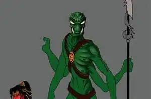 Tars Tarkus with lavish spear