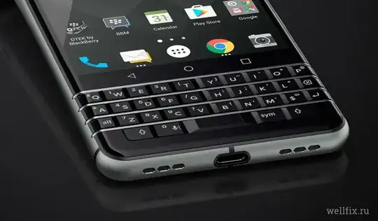 Blackberry smartphone