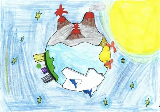 Hand-drawn image of small planet