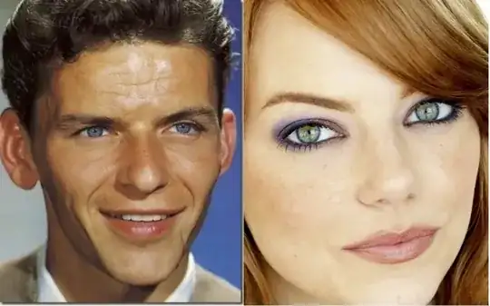 Frank Sinatra and Emma Stone