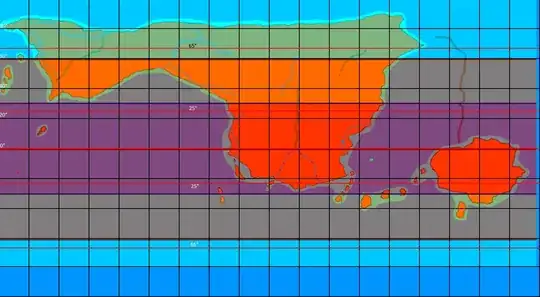 A blank map of the planet.