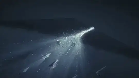 Admiral Holdo turning her ship in a superluminal bullet.