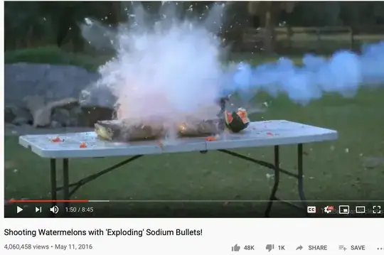 Nak bullet and watermelon